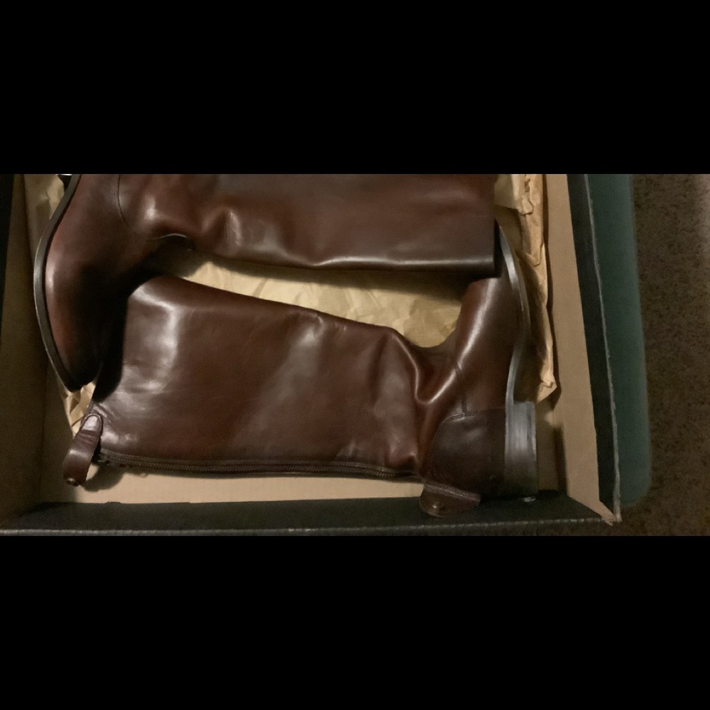 Frye Melissa button back zip boots
